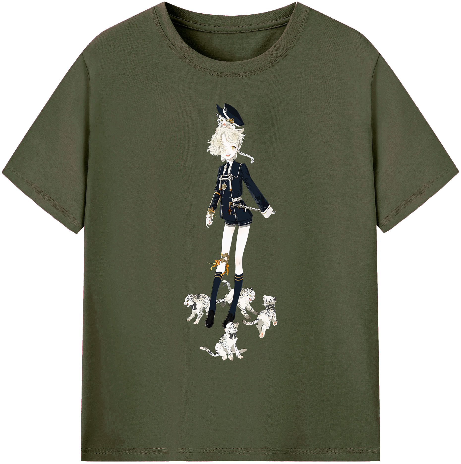 （画像用） 刀剣乱舞 Touken Ranbu 綿100％ メンズ半袖Tシャツ｜肌触りやわらか＆通気性
